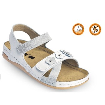 LEON DEČIJE SANDALE 806 BELA SJAJ